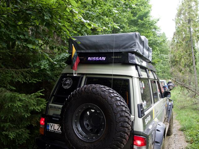 Patrol su stogo palapine miško keliuku